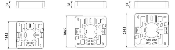 PANLUX s.r.o. LED DOWNLIGHT SQUARE vestavné hranaté LED svítidlo IP66 18W - neutrální