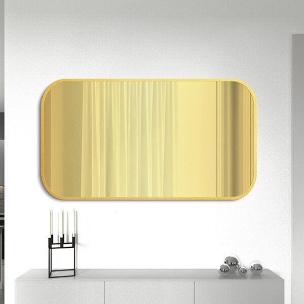 Gaudia Zrcadlo Mirel SLIM Gold - gold glass Rozměr: 40 x 60 cm
