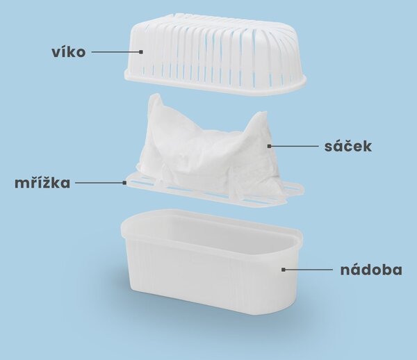 Everbrand Sweden Everbrand pohlcovač vlhkosti Absodry Maxi, pro místnost do 105 m3, 1350 g