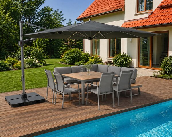 Knirps HYPERION 340 cm DARK GREY