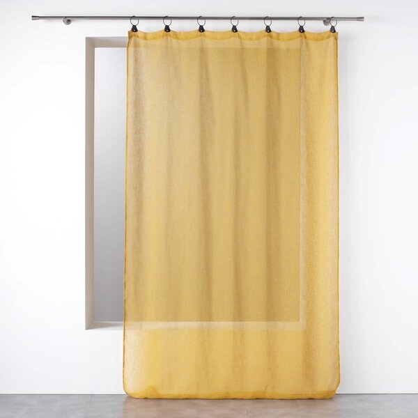Žlutá voálová záclona 140x240 cm Linka – douceur d'intérieur