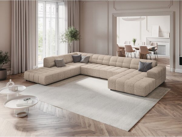 Béžová rohová pohovka (levý roh/do "U") Chicago – Cosmopolitan Design