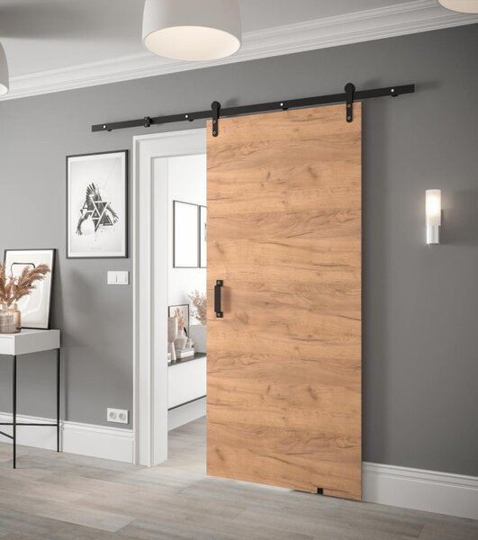 Posuvné dveře Loftiko I - 90 cm s tlumeným dojezdem Barva: Dub Artisan