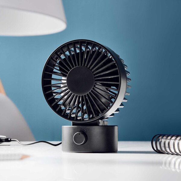 AIR WAVE Mini větrák s USB připojením - černá