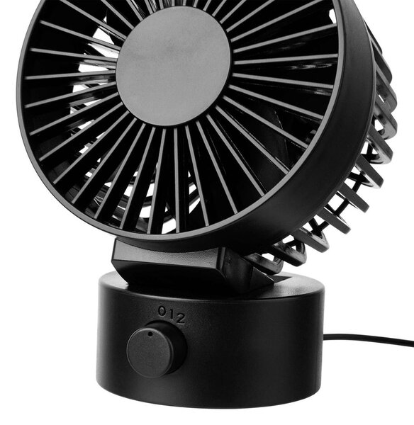 AIR WAVE Mini větrák s USB připojením - černá
