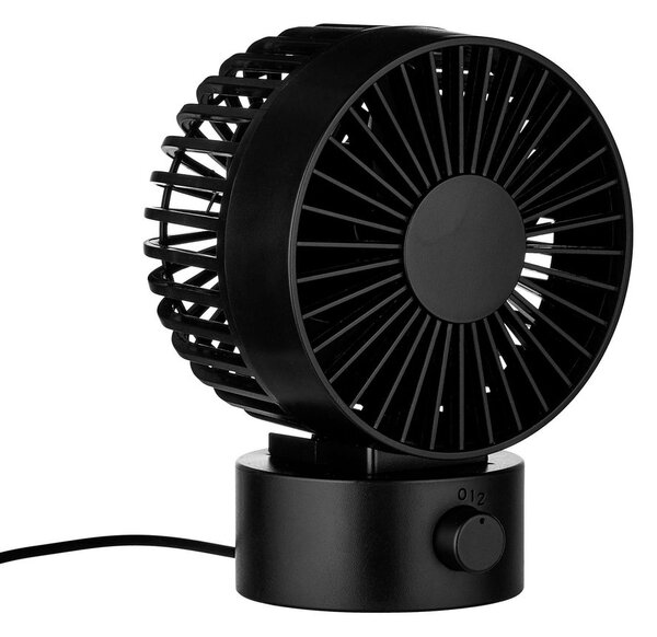 AIR WAVE Mini větrák s USB připojením - černá
