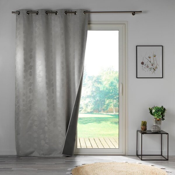 Světle šedý zatemňovací závěs z žakáru 140x260 cm Lunella – douceur d'intérieur