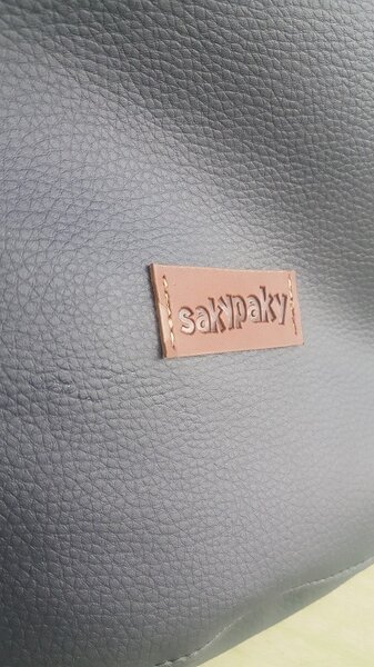 SakyPaky Taburet italská eko kůže sedací vak černá
