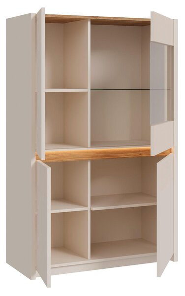 VYSOKÁ KOMODA, barvy dubu, pískové barvy, 95,3/146,7/41,5 cm Hom`in - Vysoké komody