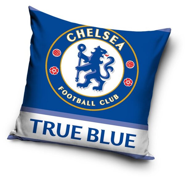 Modré povlaky na polštáře motiv Chelsea