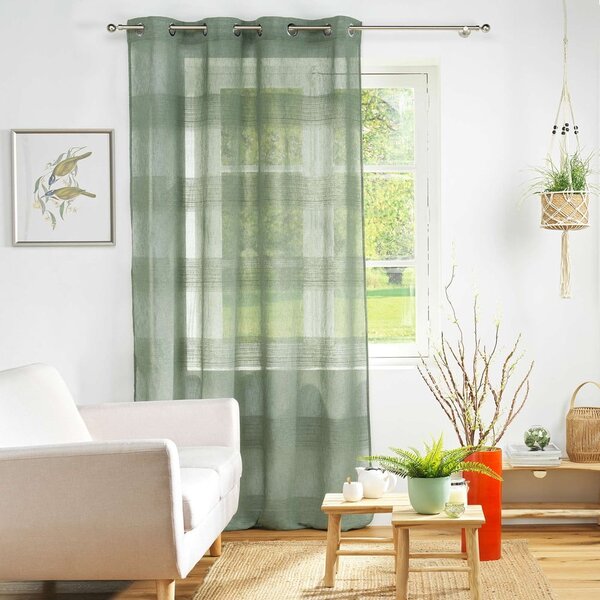Zelená záclona 140x280 cm Terraza – douceur d'intérieur