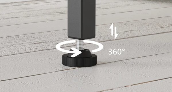 Odkládací stolek s nabíjecí stanicí a USB Houseland Qler černý