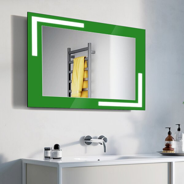 Zrcadlo Bologna LED Green 53 x 63 cm