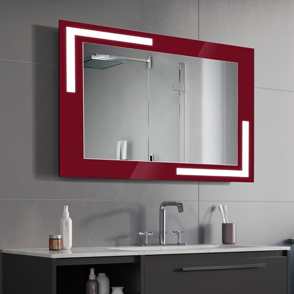 Zrcadlo Bologna LED Red 80 x 60 cm