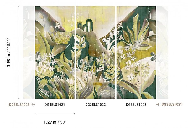 Obrazová tapeta DG3ELS1023 Wall designs III Khroma