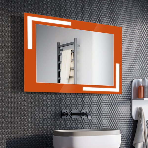 Zrcadlo Bologna LED Orange 80 x 60 cm