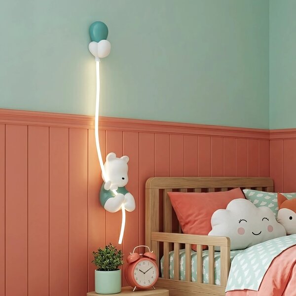 Toolight Nástěnné osvětlení Bear G170-W bílé/zelené