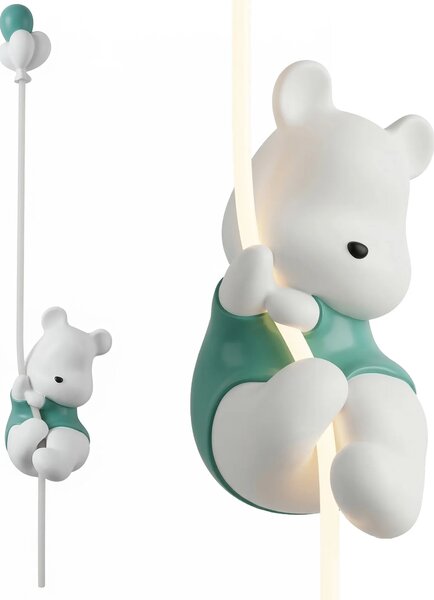 Toolight Nástěnné osvětlení Bear G170-W bílé/zelené