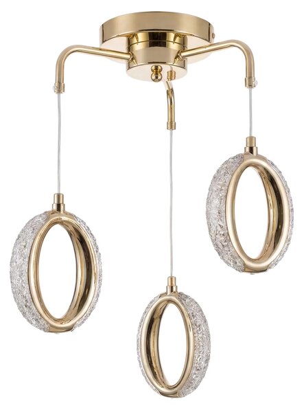 Toolight Závěsné LED osvětlení Modern Circle G176-3CP zlaté