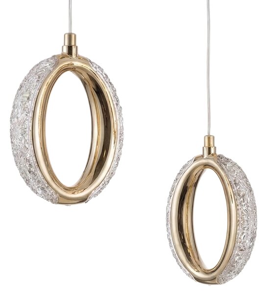 Toolight Závěsné LED osvětlení Modern Circle G176-3CP zlaté