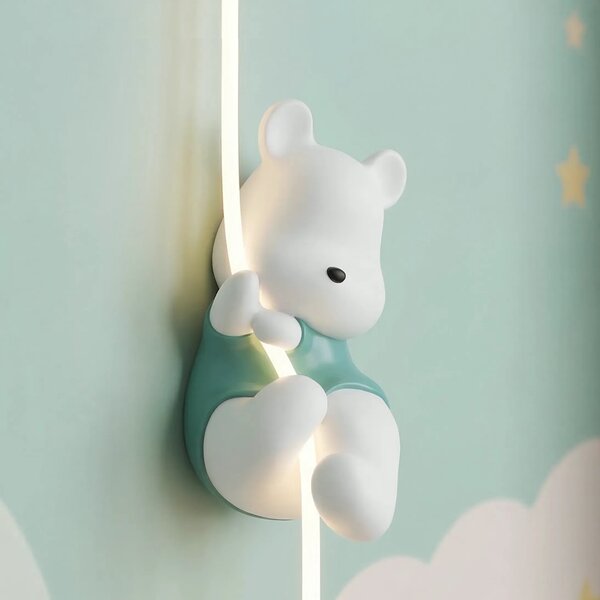 Toolight Nástěnné osvětlení Bear G170-W bílé/zelené
