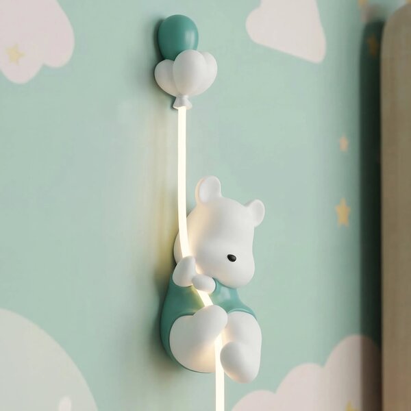 Toolight Nástěnné osvětlení Bear G170-W bílé/zelené