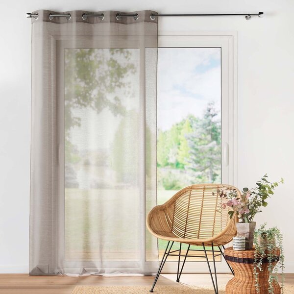 Hnědá voálová záclona 140x240 cm Lissea – douceur d'intérieur