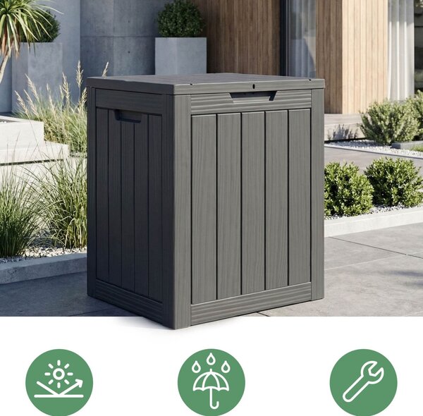 Ak furniture Zahradní úložný box Ezra 113 L černý
