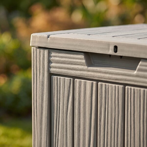 Ak furniture Zahradní úložný box Ezra 113 L šedý