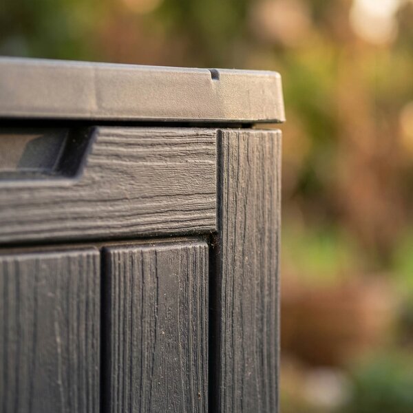 Ak furniture Zahradní úložný box Ezra 113 L černý