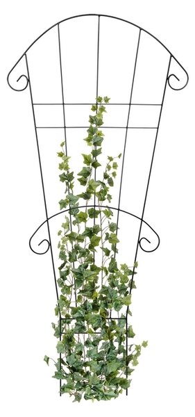 Podpěra na květiny, žebřík - 140 cm. - Černá (Versanis)