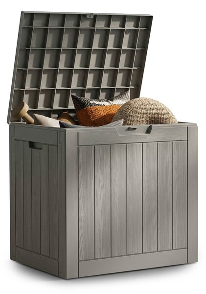 Ak furniture Zahradní úložný box Ezra 117 L šedý