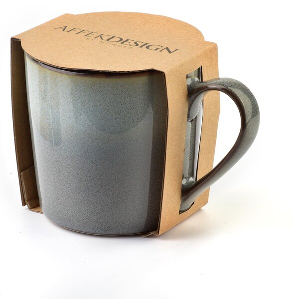 Affekdesign Porcelánový hrnek LOTTA 400 ml šedý