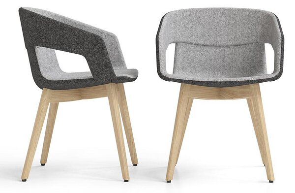 NARBUTAS - Židle TWIST&SIT G5A0316 s dřevěnou podnoží