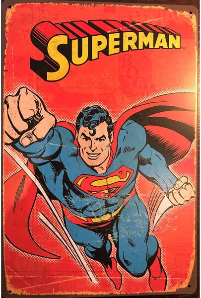 Cedule Superman 30cm x 20cm Plechová cedule