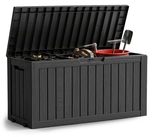 Ak furniture Zahradní úložný box Ezra 272 L černý