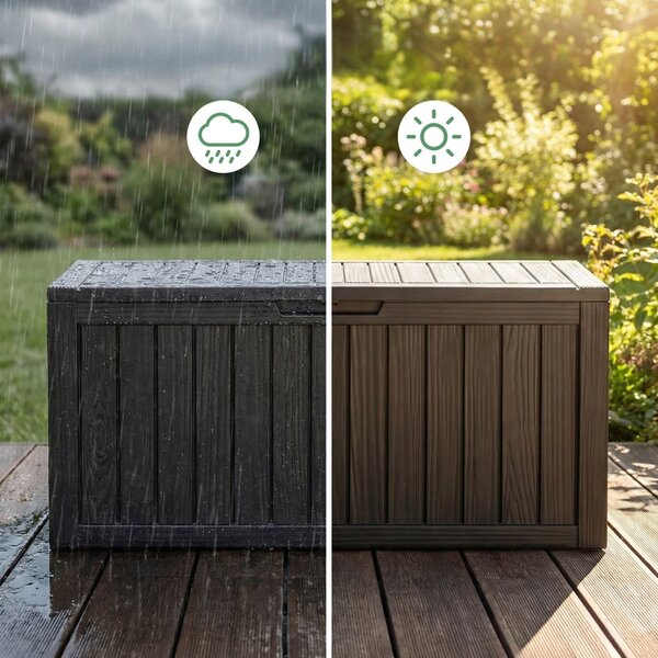 Ak furniture Zahradní úložný box Ezra 272 L černý