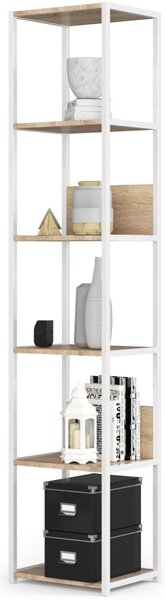 Ak furniture Regál LOFT 40 cm bílý/dub sonoma