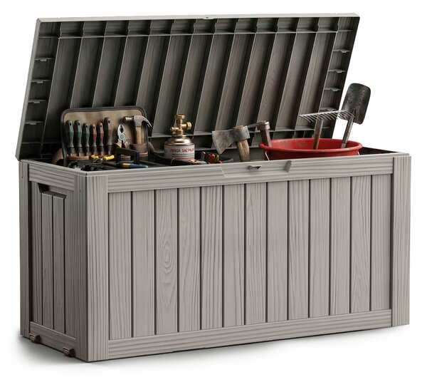Ak furniture Zahradní úložný box Ezra 272 L šedý