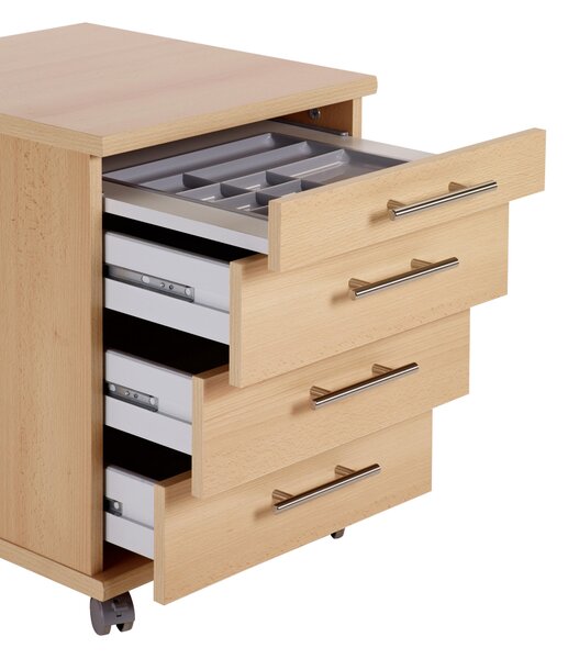 POJÍZDNÝ KONTEJNER, 41,6/56,9/50 cm MID.YOU - Online Only kancelářský nábytek, Online Only