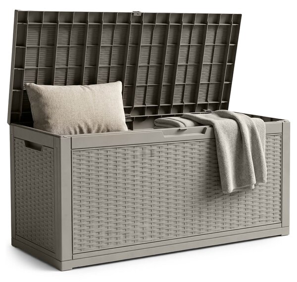 Ak furniture Zahradní úložný box Ezra 340 L šedý