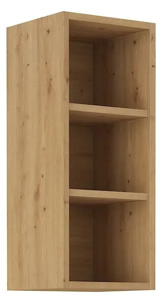 Kuchyně MEADOW 260 cm, korpus: dub artisan, dvířka: bílý lesk, dub artisan