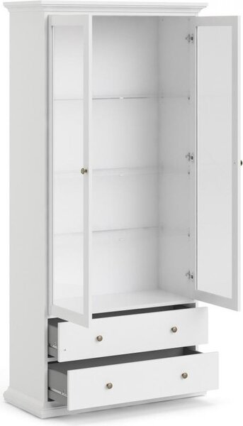 Tvilum Vitrína Provine 96 cm bílá