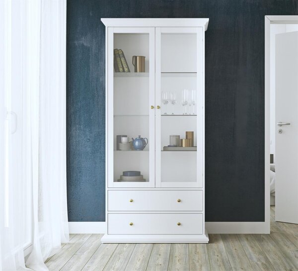 Tvilum Vitrína Provine 96 cm bílá
