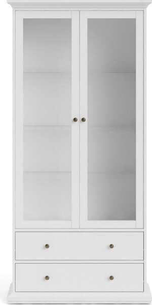 Tvilum Vitrína Provine 96 cm bílá