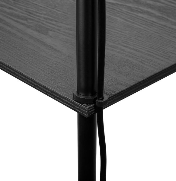 Toolight Toolight, stojací podlahová lampa s policemi 1xE27, JNH050-1F, bílá, 26x26x157 cm, OSW-56242
