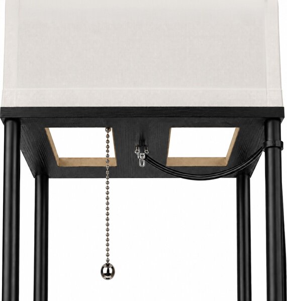 Toolight Toolight, stojací podlahová lampa s policemi 1xE27, JNH050-1F, bílá, 26x26x157 cm, OSW-56242