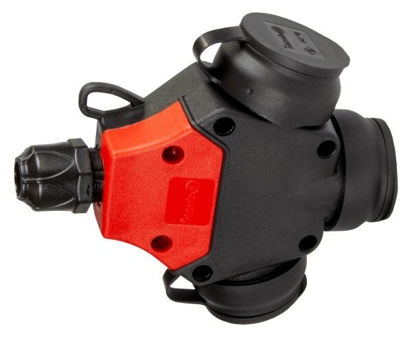 TP electric Roztrojka pryžová třífázová, francouzské zásuvky 250V 1x16A IP54 3101-317-0300