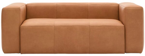LÉTO -15% Kave Home Kožená pohovka Blok 210 cm