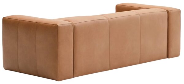 Kave Home Kožená rohová pohovka Blok 240 cm, levá